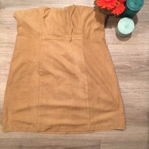 Guess Dresses - Guess | Faux Suede Lace Up Dress Guess Dresses - Guess | Faux Suede Lace Up Dress